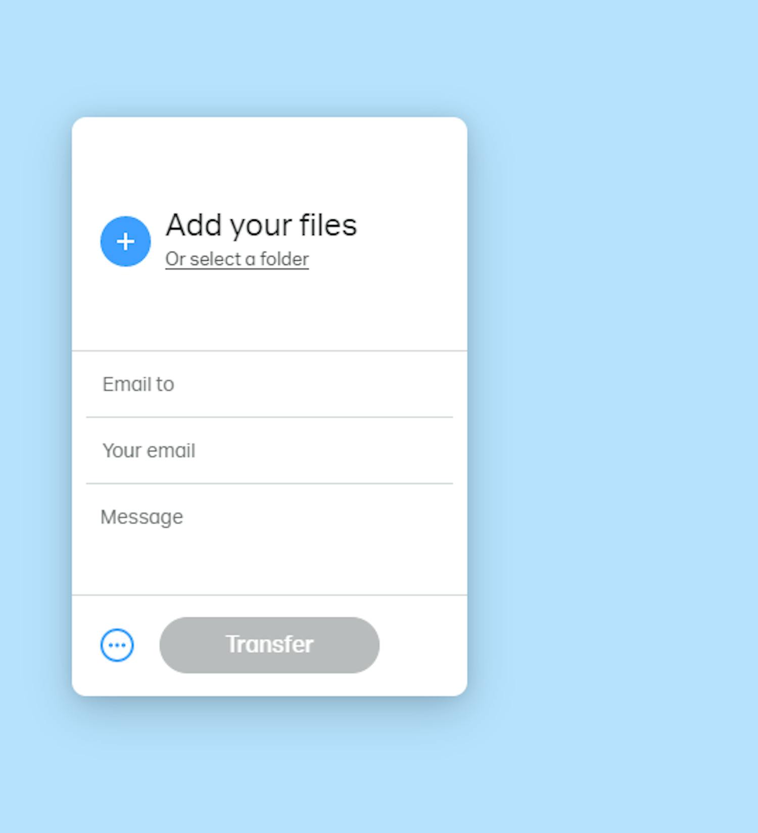 Overfør med WeTransfer Overfør bilder fra mobil til PC med WeTransfer